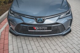 Cup Spoilerlippe Front Ansatz passend für Toyota Corolla XII Limousine schwarz Hochglanz