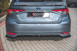 Heck Ansatz Flaps Diffusor für Toyota Corolla XII Limousine schwarz matt