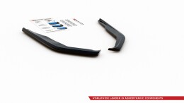 Heck Ansatz Flaps Diffusor passend für Toyota Corolla XII Limousine schwarz Hochglanz