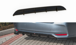 Heck Ansatz Diffusor passend für Toyota Corolla XII Limousine schwarz Hochglanz