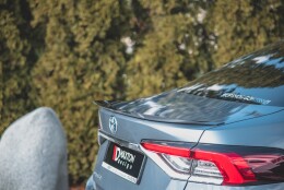Heck Spoiler Aufsatz Abrisskante passend für Toyota Corolla XII Limousine schwarz Hochglanz
