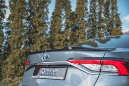 Heck Spoiler Aufsatz Abrisskante passend für Toyota Corolla XII Limousine schwarz Hochglanz