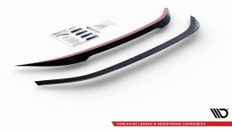 Heck Spoiler Aufsatz Abrisskante passend für Toyota Corolla XII Limousine schwarz Hochglanz