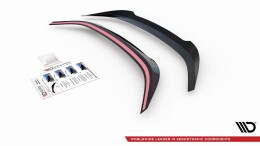 Heck Spoiler Aufsatz Abrisskante passend für Toyota Corolla XII Limousine schwarz Hochglanz