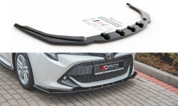 Cup Spoilerlippe Front Ansatz V.1 passend für Toyota Corolla XII Touring Sports/ Hatchback schwarz Hochglanz