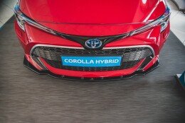 Cup Spoilerlippe Front Ansatz V.1 passend für Toyota Corolla XII Touring Sports/ Hatchback schwarz Hochglanz