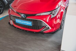 Cup Spoilerlippe Front Ansatz V.1 passend für Toyota Corolla XII Touring Sports/ Hatchback schwarz Hochglanz