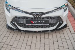 Street+ Spoilerlippe Front Ansatz V.1 passend für Toyota Corolla XII Touring Sports/ Hatchback schwarz Hochglanz