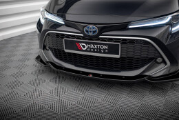 Cup Spoilerlippe Front Ansatz V.2 passend für Toyota Corolla XII Touring Sports/ Hatchback schwarz Hochglanz