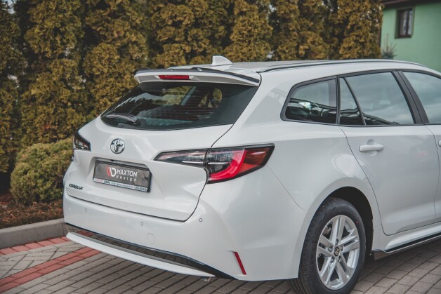 Heck Spoiler Aufsatz Abrisskante passend für Toyota Corolla XII Touring Sports schwarz Hochglanz