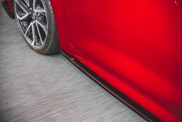 Seitenschweller Ansatz Cup Leisten passend für Toyota Corolla XII Hatchback Carbon Look