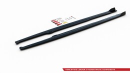 Seitenschweller Ansatz Cup Leisten passend für Toyota Corolla XII Hatchback Carbon Look