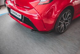 Heck Ansatz Flaps Diffusor passend für Toyota Corolla XII Hatchback schwarz Hochglanz