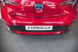 Mittlerer Cup Diffusor Heck Ansatz für Toyota Corolla XII Hatchback schwarz Hochglanz