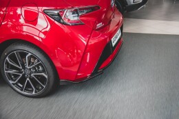 Mittlerer Cup Diffusor Heck Ansatz passend für Toyota Corolla XII Hatchback schwarz Hochglanz