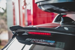 Heck Spoiler Aufsatz Abrisskante für Toyota Corolla XII Hatchback schwarz Hochglanz