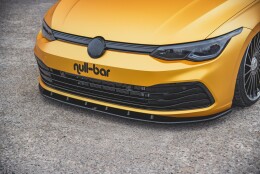 Cup Spoilerlippe Front Ansatz V.1 passend für VW Golf Mk8 schwarz Hochglanz