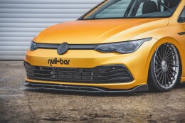 Cup Spoilerlippe Front Ansatz V.2 für VW Golf Mk8 schwarz Hochglanz