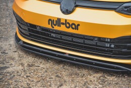 Street+ Spoilerlippe Front Ansatz V.2 passend für VW Golf Mk8 schwarz Hochglanz