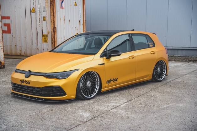 Seitenschweller Ansatz Cup Leisten V.1 passend für VW Golf Mk8 schwarz Hochglanz