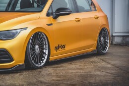 Seitenschweller Ansatz Cup Leisten V.2 passend für VW Golf Mk8 schwarz Hochglanz