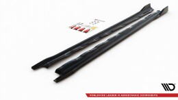 Seitenschweller Ansatz Cup Leisten V.2 passend für VW Golf Mk8 schwarz Hochglanz