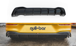 Heck Ansatz Diffusor für VW Golf Mk8 Facelift schwarz Hochglanz