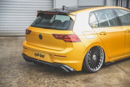 Heck Ansatz Diffusor passend für VW Golf Mk8 schwarz...