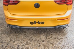 Heck Ansatz Diffusor passend für VW Golf Mk8 schwarz Hochglanz