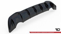 Heck Ansatz Diffusor passend für VW Golf Mk8 schwarz Hochglanz
