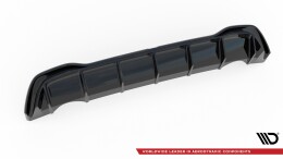 Heck Ansatz Diffusor passend für VW Golf Mk8 schwarz Hochglanz