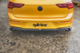 Heck Ansatz Flaps Diffusor für VW Golf 8  schwarz Hochglanz