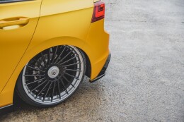 Heck Ansatz Flaps Diffusor für VW Golf Mk8 schwarz Hochglanz