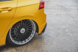Heck Ansatz Flaps Diffusor passend für VW Golf Mk8 schwarz Hochglanz