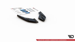 Heck Ansatz Flaps Diffusor passend für VW Golf Mk8 schwarz Hochglanz