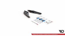 Heck Ansatz Flaps Diffusor passend für VW Golf Mk8 schwarz Hochglanz