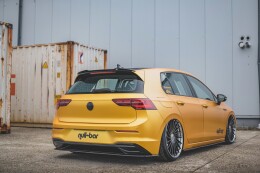 Mittlerer Cup Diffusor Heck Ansatz für VW Golf Mk8 schwarz Hochglanz