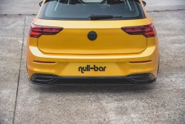 Mittlerer Cup Diffusor Heck Ansatz passend für VW Golf Mk8 schwarz Hochglanz