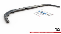 Mittlerer Cup Diffusor Heck Ansatz passend für VW Golf Mk8 schwarz Hochglanz