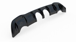 Street+ Heck Ansatz Diffusor (R32 LOOK) mit Endrohren passend für VW Golf Mk8 schwarz Hochglanz