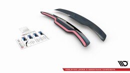 Heck Spoiler Aufsatz Abrisskante V.2 passend für Audi RS3 8V / 8V FL Sportback schwarz Hochglanz