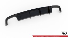 Heck Ansatz Diffusor V.1 für Audi S6 C7 FL schwarz Hochglanz