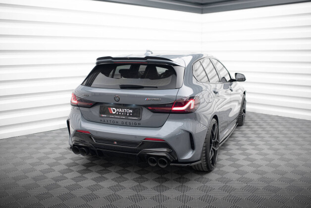 Street+ Heck Ansatz Flaps V.3 passend für BMW 1er F40 M-Paket/ M135i schwarz Hochglanz