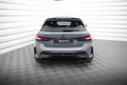 Street+ Heck Ansatz Flaps V.3 passend für BMW 1er F40 M-Paket/ M135i schwarz Hochglanz