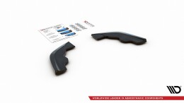 Street+ Heck Ansatz Flaps V.3 passend für BMW 1er F40 M-Paket/ M135i schwarz Hochglanz