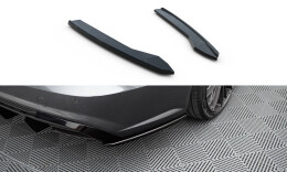 Heck Ansatz Flaps Diffusor V.2 passend für Audi S6 / A6 S-Line / A6 C7 FL schwarz Hochglanz