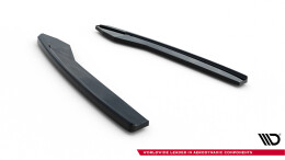 Heck Ansatz Flaps Diffusor V.2 passend für Audi S6 / A6 S-Line / A6 C7 FL schwarz Hochglanz