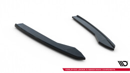 Heck Ansatz Flaps Diffusor V.2 passend für Audi S6 / A6 S-Line / A6 C7 FL schwarz Hochglanz