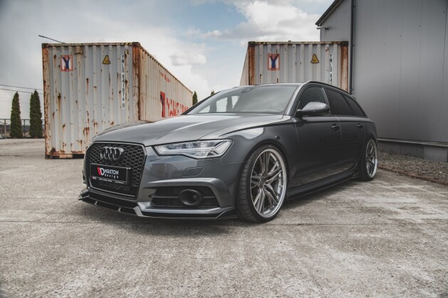 Cup Spoilerlippe Front Ansatz für Audi A6 / A6 C7 S-line/ S6 C7 FL