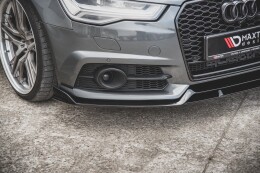 Cup Spoilerlippe Front Ansatz für Audi A6 / A6 C7 S-line/ S6 C7 FL